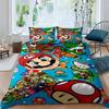 3D printed Super Mario World bedding set, a three-piece set including a printed duvet cover and pillowcases, available in adult