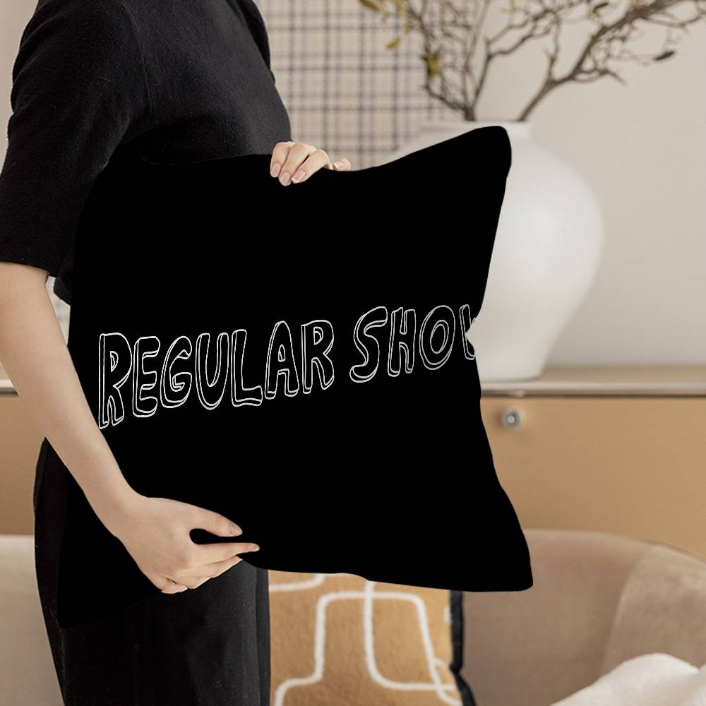 Cartoon R-Regular Show Pillow Cover for Bedroom Room and Living Room Sofa Decorative Cushion Cover