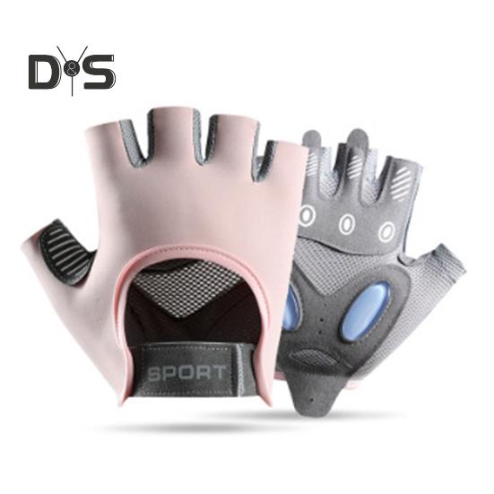 

1 пара перчаток для велоспорта с полупальцами для мужчин и женщин, влагоотводящие, дышащие, нескользящие, многоцелевые, для езды на мотоцикле, для спорта, без пальцев S розовый