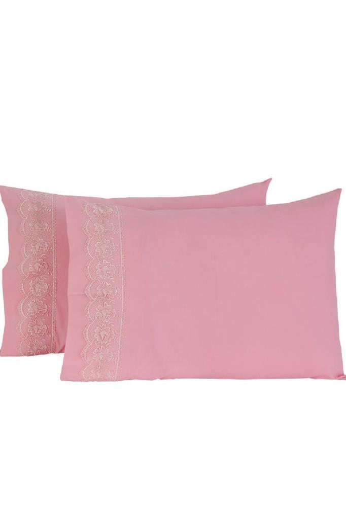 Lalezar 2 Stück Kissenbezug Puder