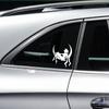 Fuel Cap Sticker Cartoon Moon Car Sticker Glass Body Tank Cover Decoration Sticker Waterproof Stickers