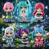 PriPara Chibi Anime Figure Cute Idol Girls PVC Collectible Figurines Q Version Character Statues for Desk Decor Anime Fans Gift