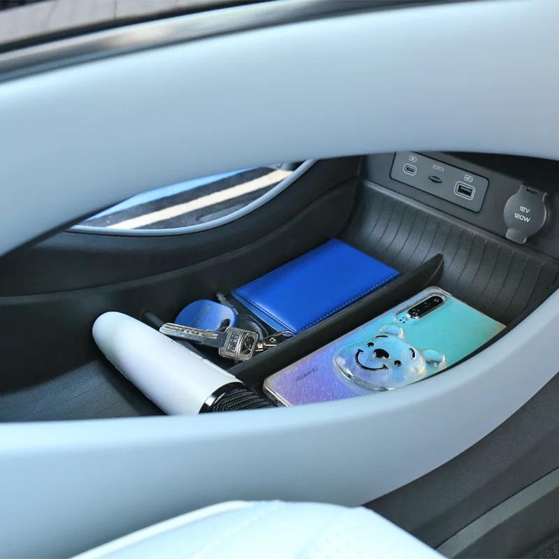 Automotive Center Console Lower Organizer Tray TPE Armrest Insert Storage Box for Byd Seal Accessories High Quality 41x21.7x9.6