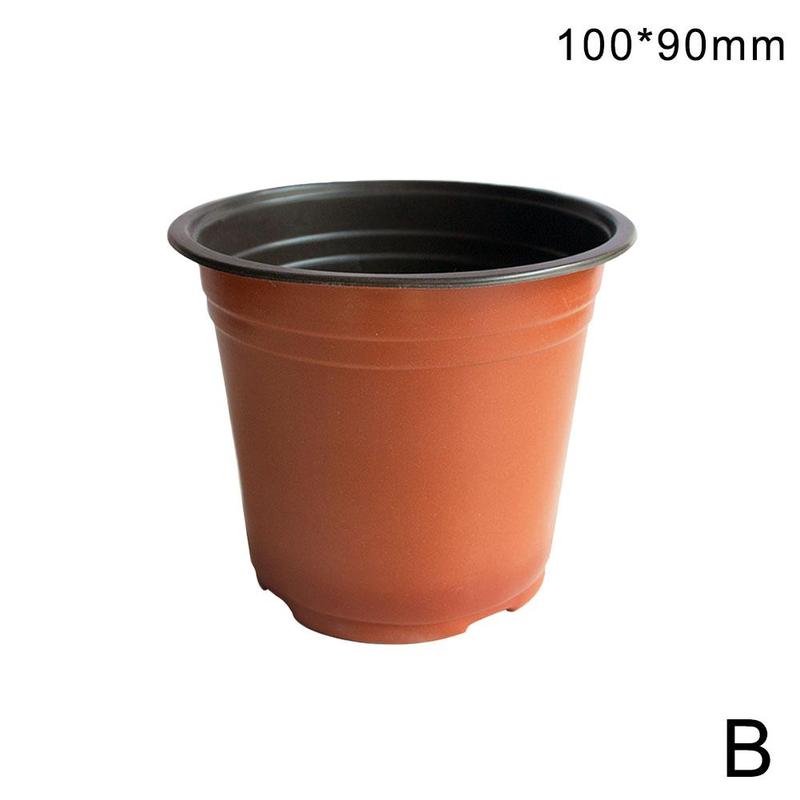10PCS Flowerpot Plastic Grow Box Fall Resistant Tray For Garden Plants Nursery Cup Flowers Seed Breeding Planters Container Box