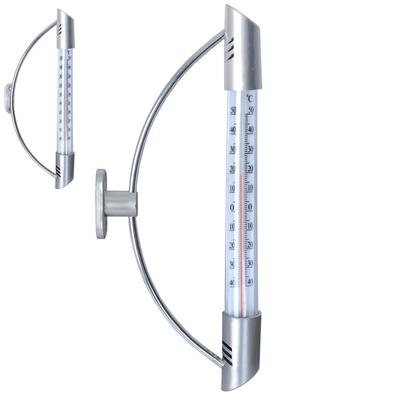 Window Thermometer, Outdoor, Garden, Balcony, Window Thermometer, Silver