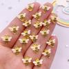 30pcs 10mm Resin Hand-painted Mini Honeybee Nails Art Flatback Cartoon Rhinestone DIY Scrapbook Appliques Accessories Crafts