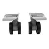 1 Pair Luggage Suitcase Wheels ABS Silent Double Row Wheels Universal Travel Suitcase Replacement Casters