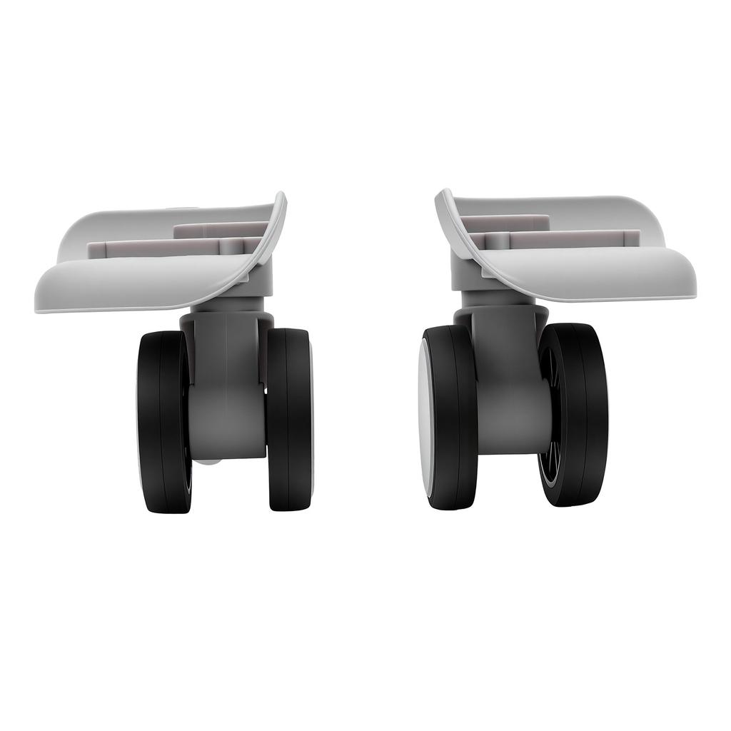 1 Pair Luggage Suitcase Wheels ABS Silent Double Row Wheels Universal Travel Suitcase Replacement Casters