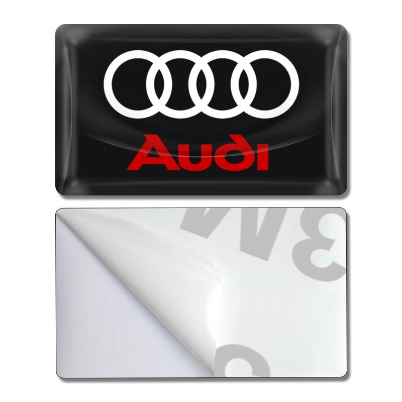 Car Styling 3D Epoxy Car Steering Wheel Dashboard Decoration Stickers For Audi A7 A8 A3 A4 A5 A6 TT Q3 Q5 Q7 A1 B5 B6 B7 B8 B9 8P C6 C5 C7