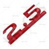 1Pc Metal 3D 2.5 Letter Emblem Car Rear Trunk Displacement Badge Auto Body Tailgate Stickers Car Styling Accessories
