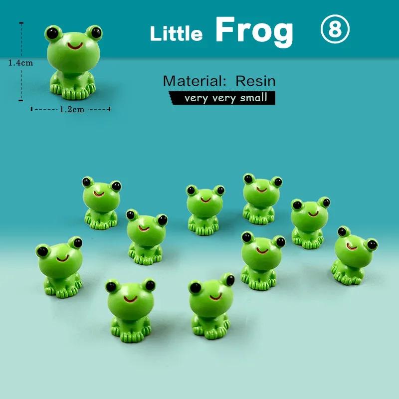 

Мини-украшения для стола, украшения, домашний декор, декоративные аксессуары, украшения для двора и сада, 10 шт., миниатюрные фигурки лягушек и овец 10PCS