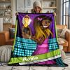 Papa Louie Ultra Soft Flannel Throw Blanket Warm Cozy Blanket for Bed Couch or outdoor best gift