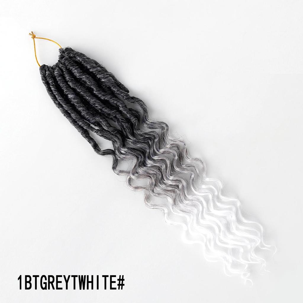 Locs di Dea Ricci Crochet Capelli Locs Morbidi Treccine Sintetiche Estensioni Capelli Stile Bohemien per Donne Nere