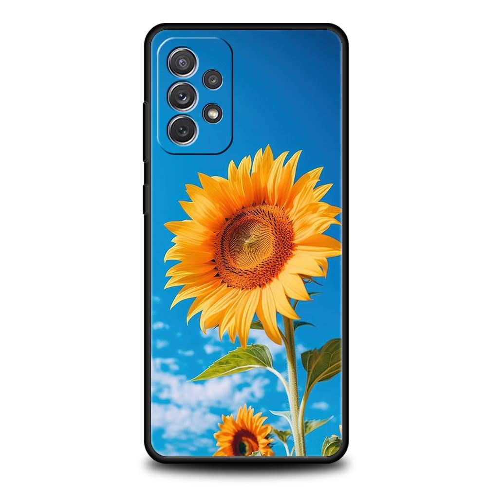 Beautiful Yellow Sunflower Case for Samsung A51 A71 A21S A11 A15 A25 A31 A41 A23 A33 A53 A73 A03S A05S A13 5G A35 A55 Cover