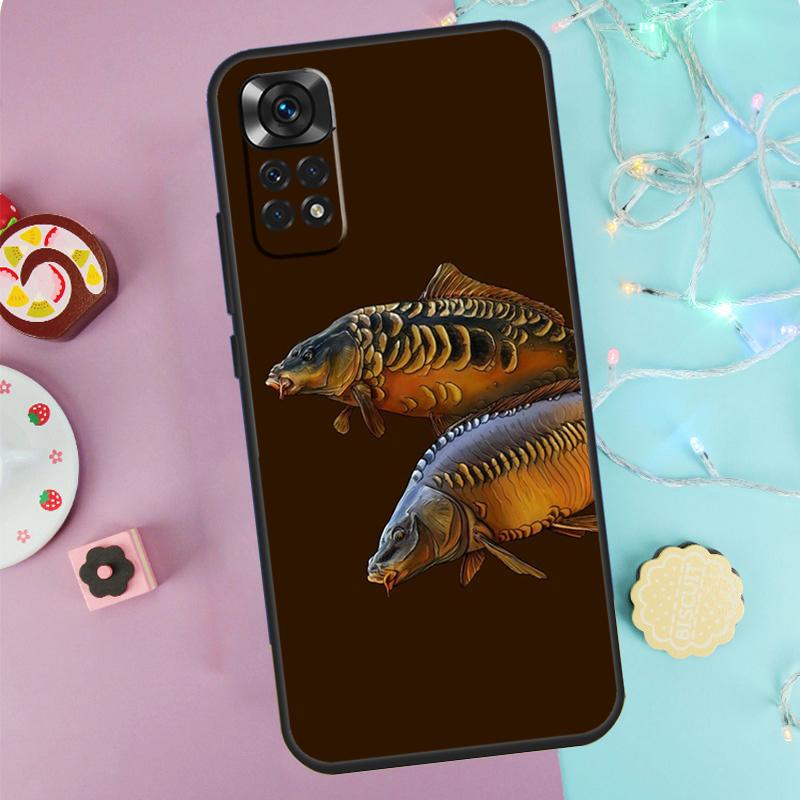 Common Carp Case For Xiaomi Redmi Note 13 Pro 14 9 10 11 12 9S 10S 11S 12S Redmi 14C 10C 12C 13C Cover