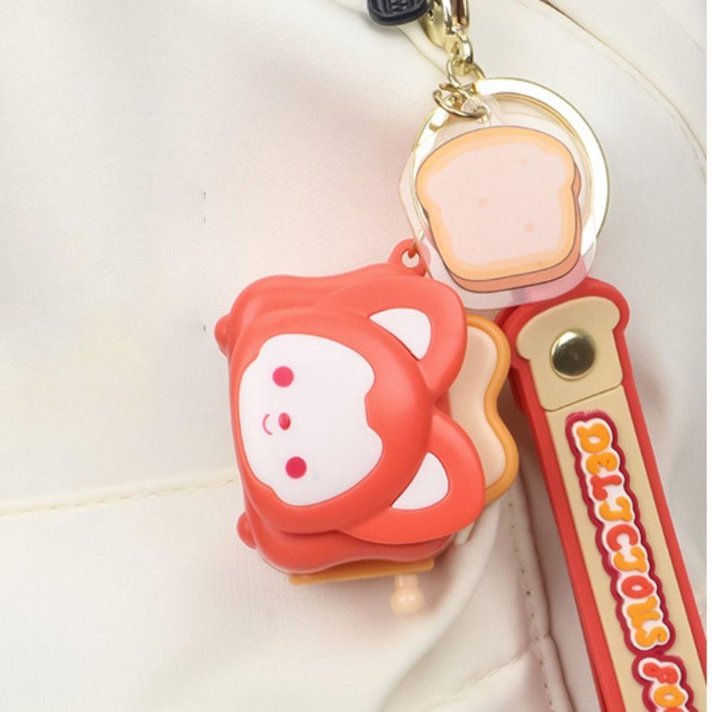 Exquisite Toaster Keychain Mini Cartoon Keychain Bag Accessories Animal Pendant  Couple