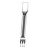 1/2Pcs Watermelon Fork Slicer Stainless Steel 2 in 1 Cutter Round Fork Head Portable Kitchen Fruit Cutting
