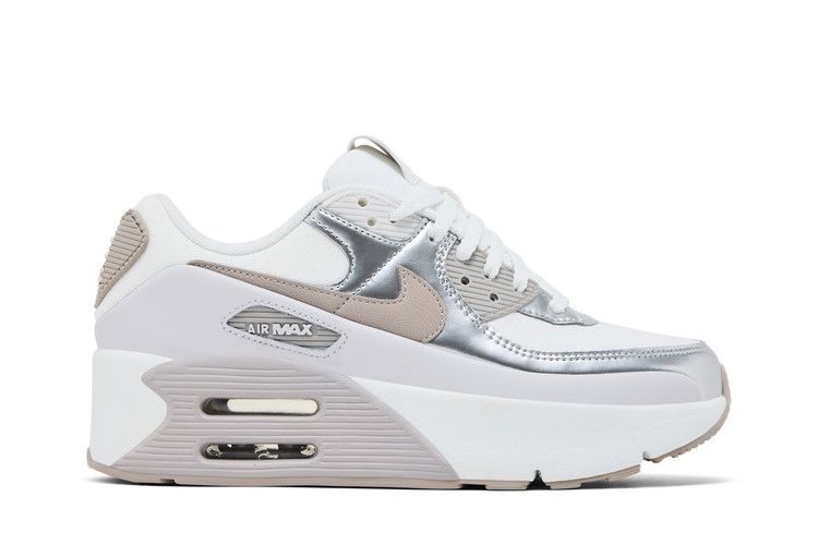 Nike Air Max 90 LV8 Summit White Vast Grey Metallic Platinum College G