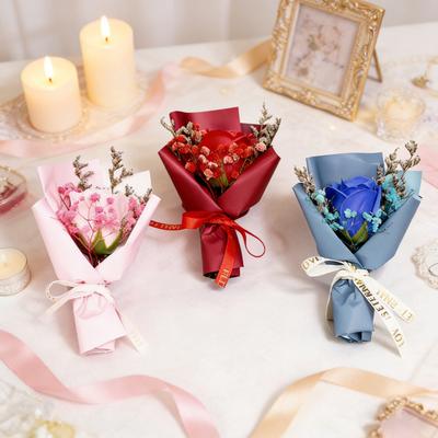 Mini Aromatherapie Seife Rosenstrauß Duftend Künstliche Blumenarrangement Weihnachten Hochzeit Geburtstag Valentinstag Geschenke für Frauen Mama Ehefrau Beste