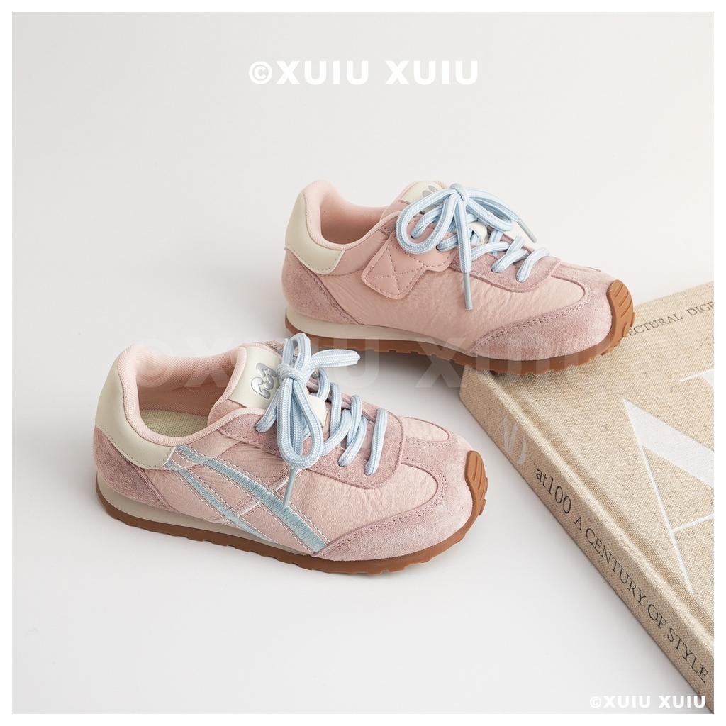 XSHX "Ghost's Dopamine" Oil Painting Pleated Children's Functional Forrest Gump Shoes Spring and Autumn Boys and Girls [Wenzhou Shoes]