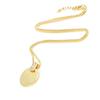 Altesse [I3169] - White 'Goddess' Gold Plated Necklace