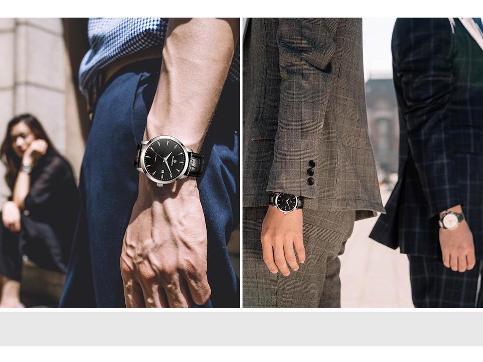 Orologio meccanico automatico da uomo Starking impermeabile con quadrante grande