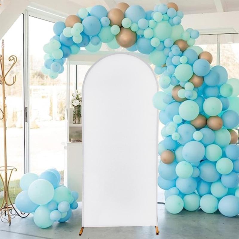 Arch Backdrop Background Cover Birthday Party Banquets Decoration for Wedding Double Sided Elastic Arched Fabric 3 Sizes