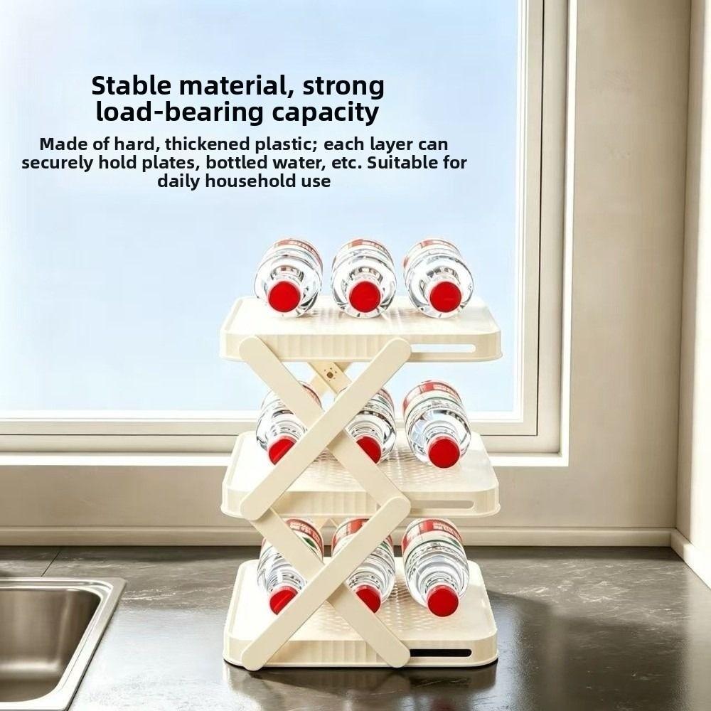 Multi-functional Dish Storage Stand Space Saving Kitchen Plate Organizer Holder  Bathroom