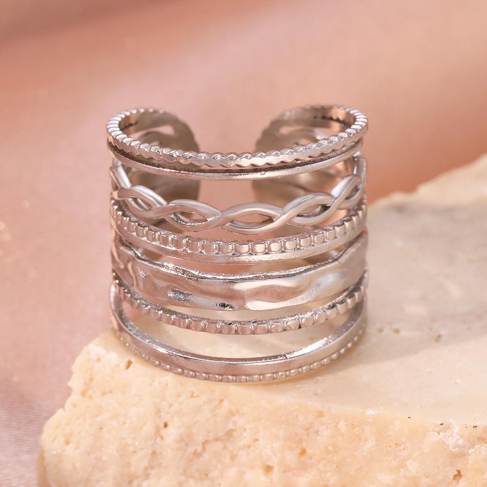 Stainless Steel Open Ring Savings Cocktail Party Punk Gothic Ring