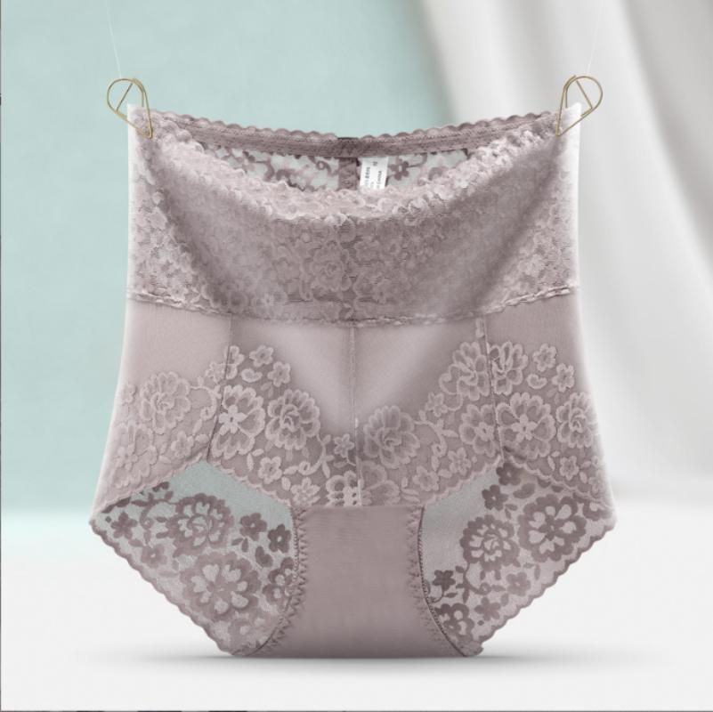 Lace Panties Seamless Women Slimming Underwear Knickers Briefs Seamless High Waist Transparent  Sexy Leggings