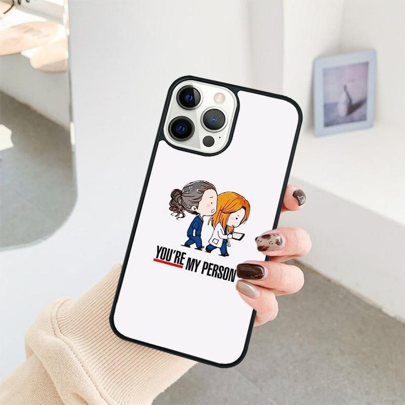Greys Anatomy TV Show You are my person Phone Case For iPhone 17 Air 16 15 14 11 12 13 Pro MAX Plus coque Cover