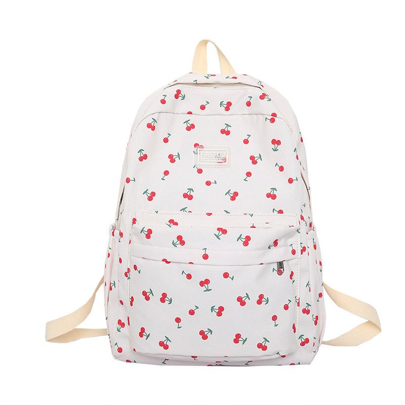 Sommer Neu Koreanischer Streetstyle Trend Studenten Nylon Rucksack Frisches Obst Lässig Paar Rucksack