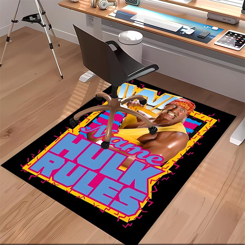 Custom personalization Hulk Hogan Print Area Rug - Soft, Washable Non-Slip Indoor Mat,Living Room,Home&Office Decorative Rug