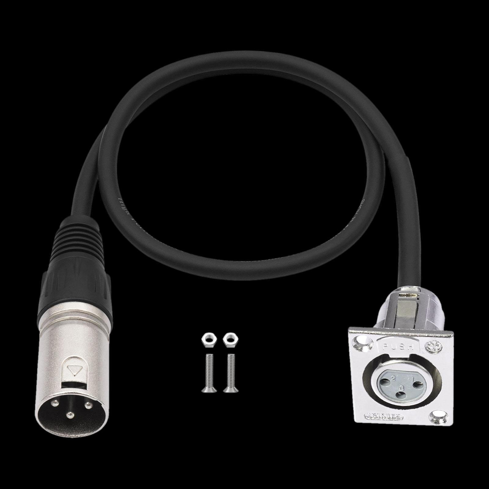 

3-контактный XLR-папа на XLR-мама аудиокабель Легкий многофункциональный микрофонный шнур для сцены