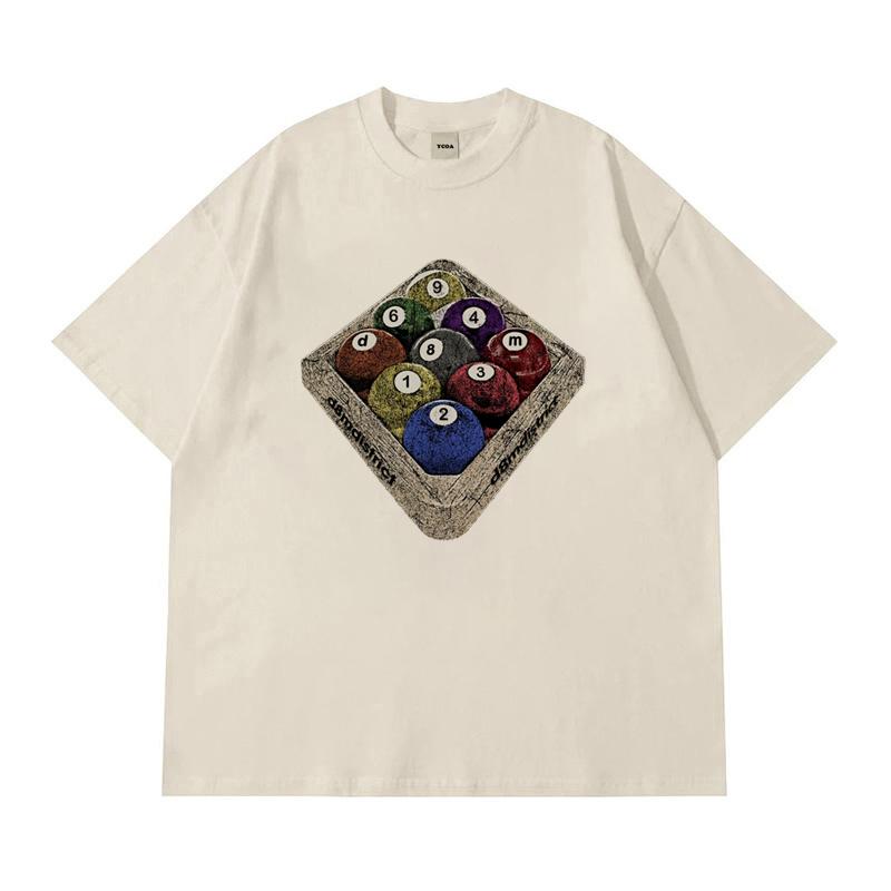 Unisex TShirt Cotton Tops Table Tennis Graphic Oversized Summer Short Sleeve Tees Harajuku Vintage Streetwear Y2k Korean Clothing