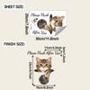 Adesivo da Toilette Gatto Tigrato Cartone Animato Rimovibile Autoadesivo Decorazione Bagno