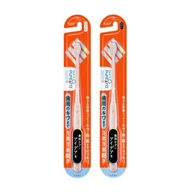 Kao - PureOra 36500 Toothbrush Single Polish Regular - 1pc (Random Color)