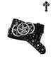 4.5cm Width Rivet Punk Rock Pu Leather Belt Man Woman Hip Hop Vintage Black Red Leather Waist Belt Y2k