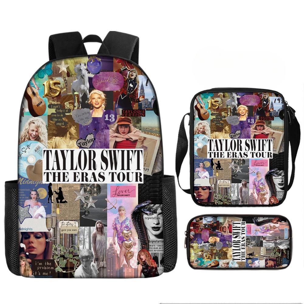 Taylorswift Taylor Swift Elementary School Bag Children'S Cartoon Backpack Anime Backpack Satchel