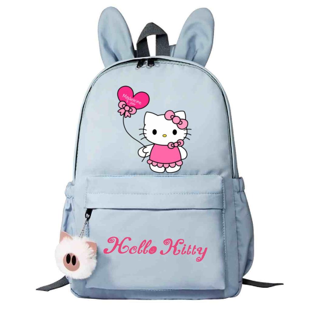 College Style Cute Print Junior High School High School Student Schoolbag Large Capacity Rabbit Ears Backpack Female