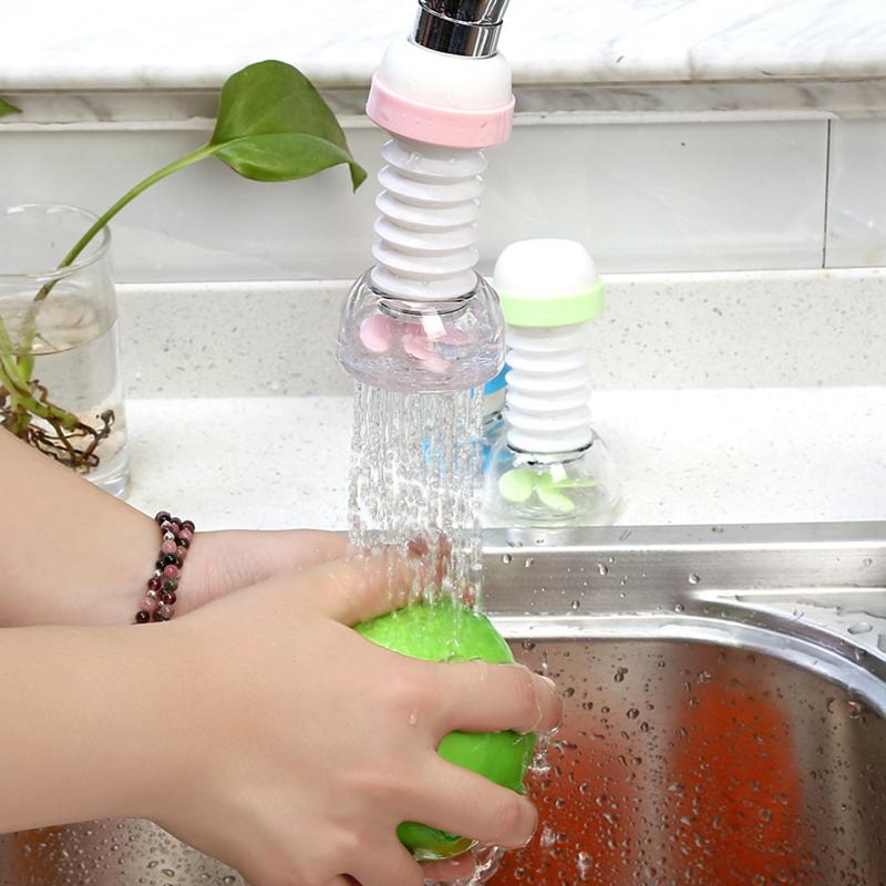 3-piece Splash Proof Water Nozzle Rotatable Retractable Faucet Extender Snap-on for Versatile Sink Washing Needs