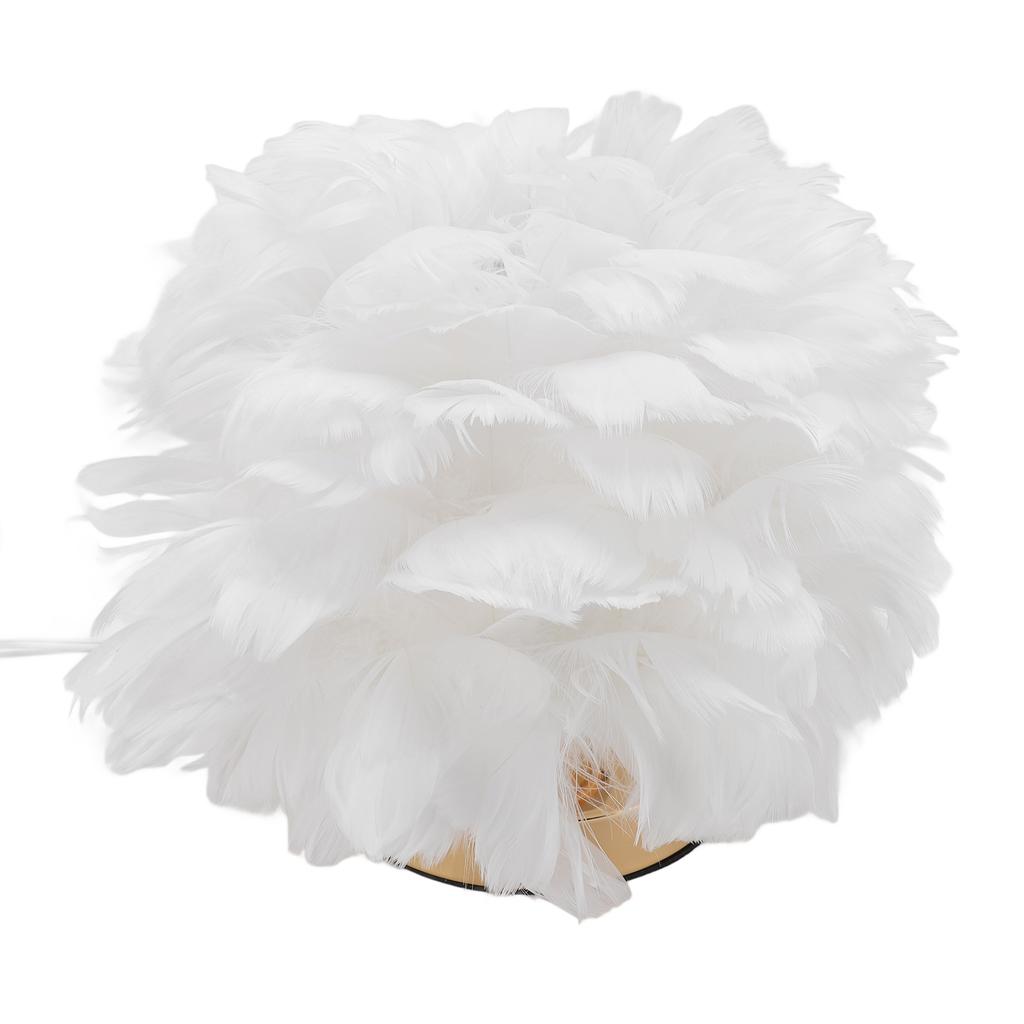 Plume Bedside Table Lamp E27 Decorative Modern Plume Night Light Nightstand Lamp for Living Room