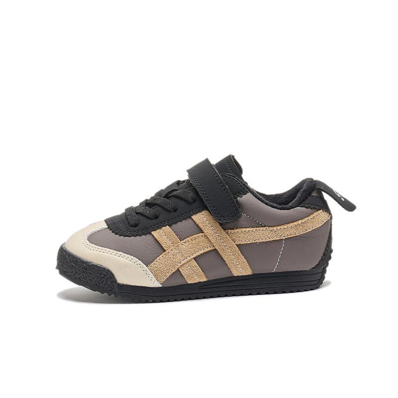 Children's shoes 2025 spring new leather little white shoes girls casual Forrest Gump shoes boys sports shoes medium and small children