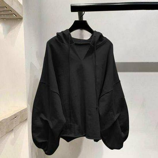 2024 Korean Style Women's Hooded Long-Sleeve Sweatshirt - Versatile, Loose Fit for Spring and Autumn