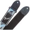 Fender 2" Monogrammed Strap, BlackLight GreyBlue