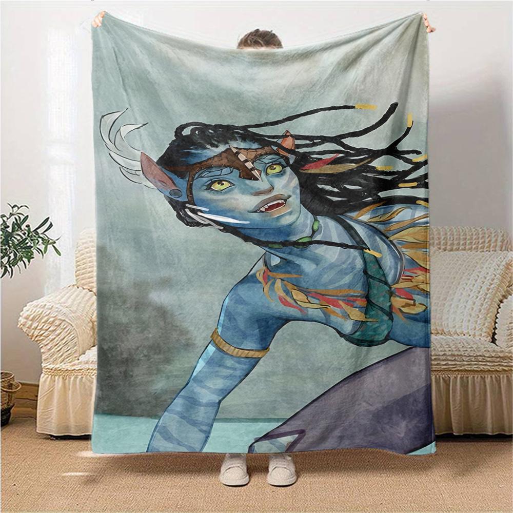 1Pc Fantasy Warrior Couple Blanket For Couch Bed Plush Cozy Fuzzy Blanket Super Soft Warm Blankets For Fall And Winter 0918285