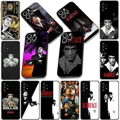 Mobilskal för Samsung Galaxy Note 20 9 8 S8 S10 S9 Plus A54 A33 A21S A31 M21 S10E A17 Fodral Scarfaces Al Pacino Tony Montana