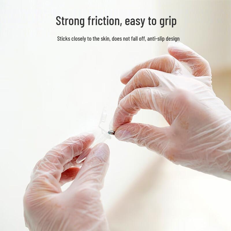 WOLSGIN 12-Inch Extended Disposable Food-Grade PVC Gloves