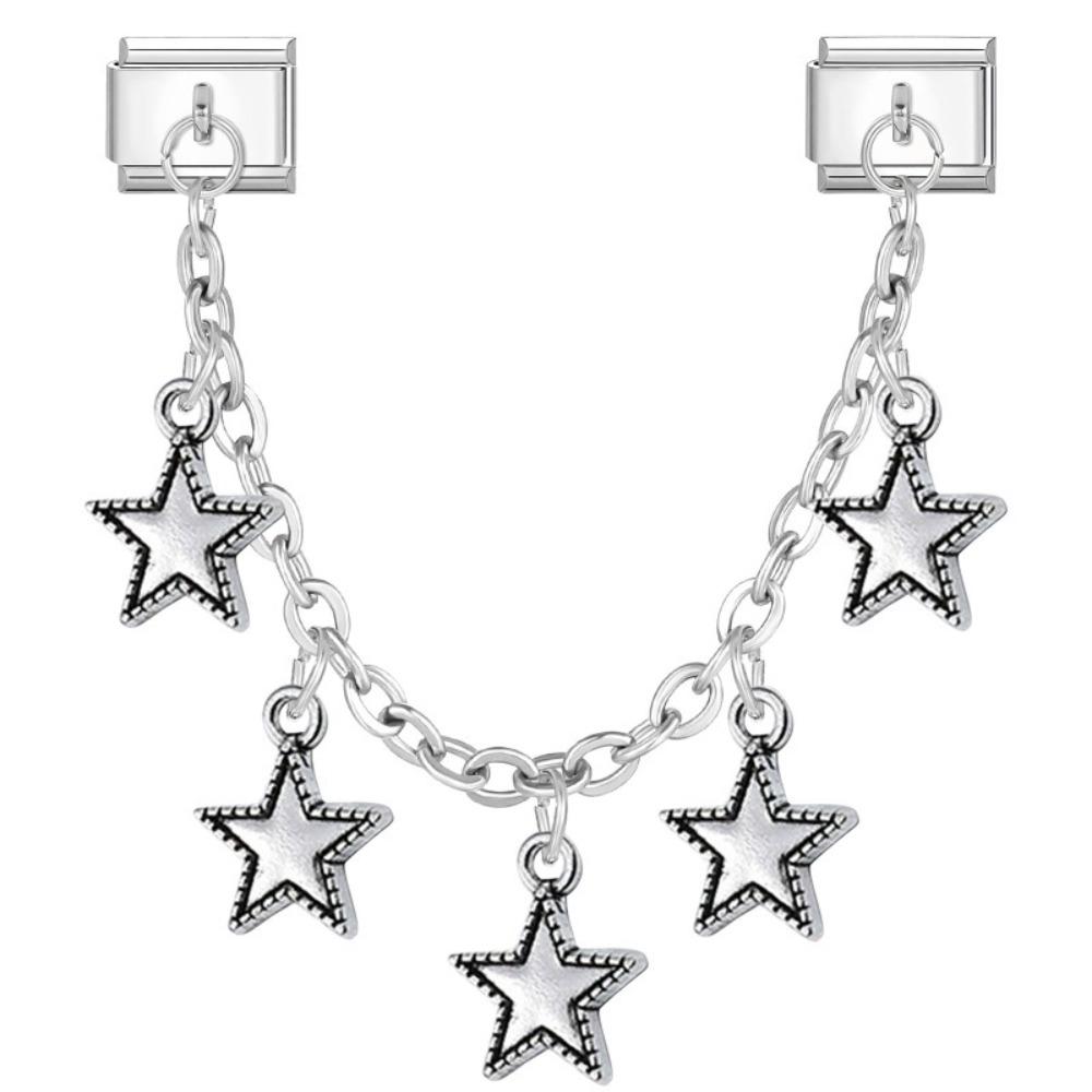 Doppelkettenglied Armband Charms Passend für 9mm Armband DIY Herstellung Charm Italienische Glieder Edelstahl Multifunktionale DIY Armband Bausatz