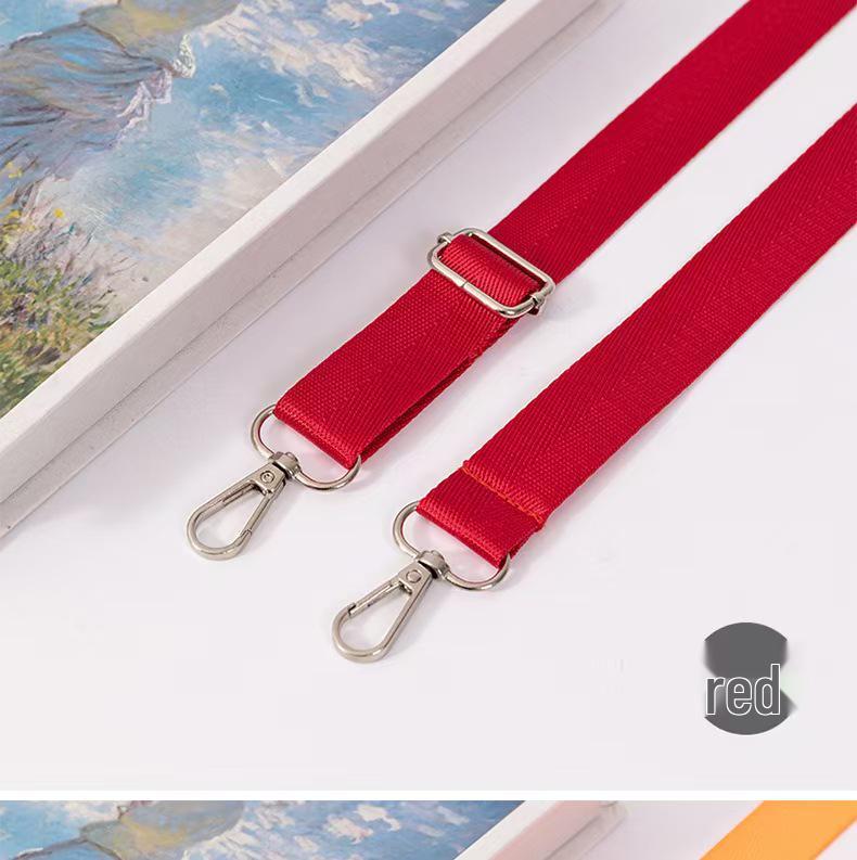 Neuer verstellbarer Crossbody-Schultergurt aus Nylon - Einfarbig, verbreitertes und verdicktes Design